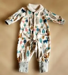 動物柄ロンパース 95cm以下 フリース