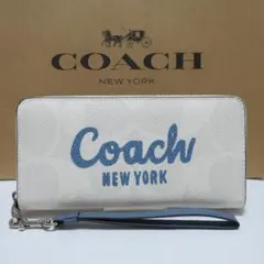 新品 コーチ COACH財布 スケッチ シグネチャーCBO02 アイスブルー