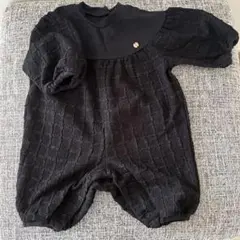 美品☆ベビー　冠婚葬祭　黒色　ロンパース
