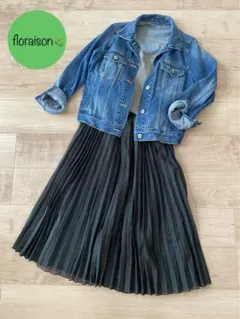 【GU】【スカート】プリーツ【フレア】【Sサイズ】☆美品☆光沢