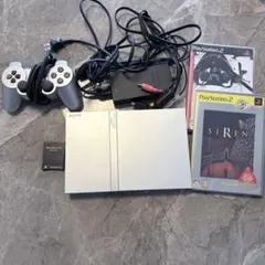 PlayStation2 薄型　シルバー　SCPH-75000 サイレン　セット