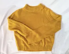 黄色 ニット