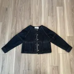 MARGAUX デニムジャケット ノーカラー Gジャン コート ジャケット
