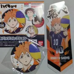 ハイキュー 　缶バッジコレクション　ブックマークコレクション　日向