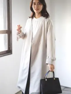 LEPSIM きれいめノーカラーコート　美品