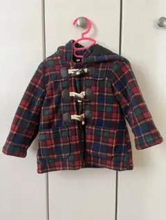 チェック柄フード付きジャケット