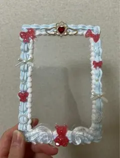 硬貨ケース ホイップデコ 水色 赤