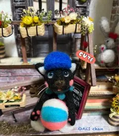 羊毛フェルト☆黒猫のクロちゃん☆