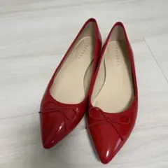 Nano&co 赤　フラットシューズ