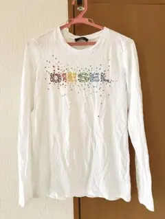 DIESEL ディーゼル カラフルロゴ 長袖Tシャツ