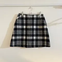 最終値下げ！チェック柄フリースミニスカート