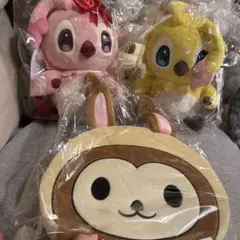 【ゆり様専用】 ラッピー　ピンクラッピー　ぬいぐるみ ラッキーくじ3点セート