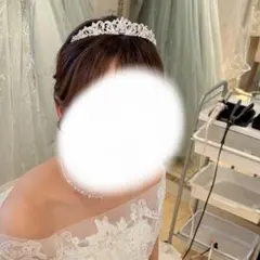 ウエディング ティアラ シルバー ラインストーン 結婚式