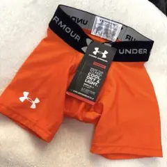 UNDER ARMOUR ヒートギア コンプレッションパンツYSMオレンジ120