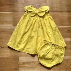 Jacadi Paris ベビーワンピース ブルマセット 12M 74cmのサムネイル