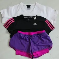 スポーツウェア NIKE adidas ジョギングパンツ　ヨガ　ジム 上下セット