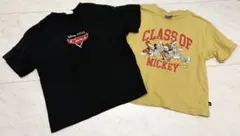 Tシャツ　2点セット　110 120 カーズ　ディズニー　ミッキー　バースデイのサムネイル