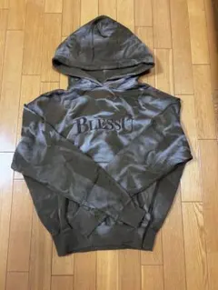 “BLESS U” パーカー　ブラウン　Sサイズ