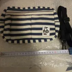CHUMS ボーダー ショルダーバッグ