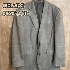 CHAPS チャップス テーラードジャケット グレーチェック L シルクウールのサムネイル
