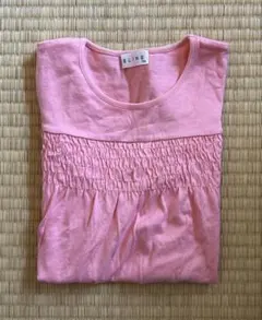 CELINE ピンク Tシャツ フリル袖 ギャザー入りのサムネイル