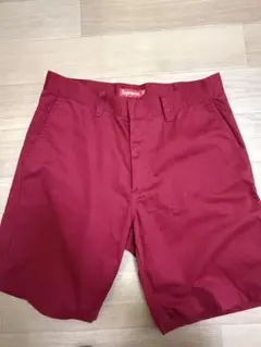 Supreme ショートパンツ レッド 30インチ - メルカリ