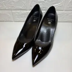 (新品) ワコール success walk 黒 エナメルハイヒール 24cm
