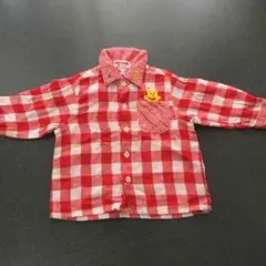 値下げ★ミキハウス ギンガムチェックシャツ 80センチ