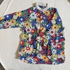 go slow caravan 花柄 トップス　七部　サイズ4(Lサイズ