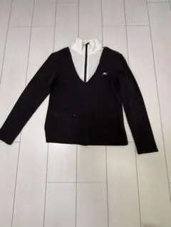 BURBERRY GOLF 長袖ポロシャツ M 黒