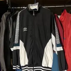 UMBRO トラックジャケット Lサイズ ブラック/ホワイト