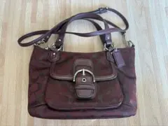 COACH／シグネチャーハンドバッグ