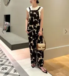 MACPHEE マカフィー プリント サロペット