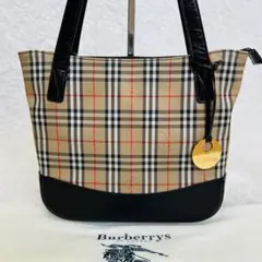 希少・極美品✨バーバリー トートバッグ ノバチェック シャドーホース 保護袋付き