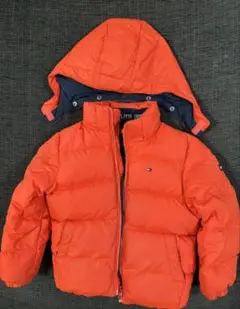 【美品】TOMMY HILFIGER オレンジ ダウンコート　110