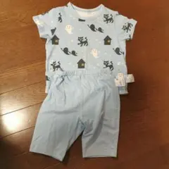 ねないこだれだパジャマ 水色 ~90