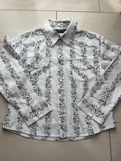 COMME CA ISM 花柄長袖シャツ 120A 男の子