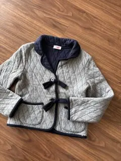 il gufo キルティングジャケット 5yグレー/ネイビー