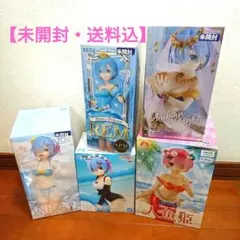 【6/15までの限定出品】美少女フィギュア 5体セット リゼロ レム ラム
