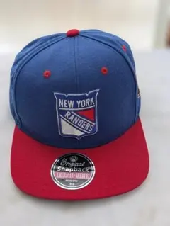 アメリカンニードルNHLニューヨークレンジャーズ キャップ ブルー（赤）