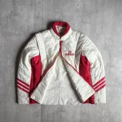 【80s adidas】スキージャケット　ブルゾン　デサント　短丈　ダブルジップ