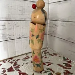 近浜名 こけし かずを作 花柄