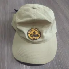 14+ CAMP ワッペン 撥水キャップ ベージュ58cm 帽子 イチヨンプラス