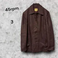 45rpm イタリア製　ジャケット カバーオール　リネン　麻100% サイズ3