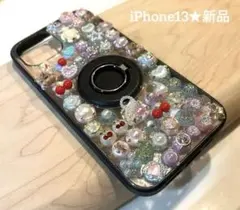 新品★iPhone13 ハンドメイド　シール風ケース★フォロー割りあり