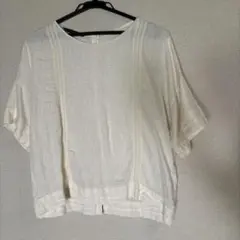 美品　zara ザラ　リネン　ブラウス　刺繍