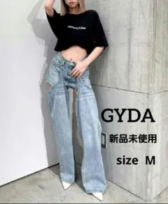 新品未使用 GYDA ハイウエストレイヤードデザイン2wayデニム M