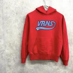 バンズ　OLDVANS ロゴ HOODIEパーカー 赤　ピックロゴ Mのサムネイル