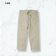 r176 リー カジュアルパンツ アイボリー XL イージーパンツ チノパン