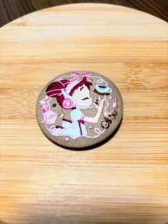 おジャ魔女どれみ刺繍缶バッジ　新品未使用